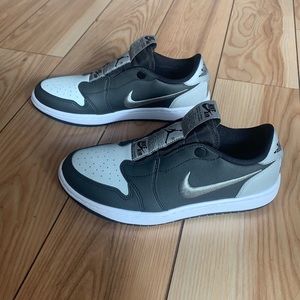 Brand New! Jordan 1 low slip black/grey-white womens sneakers